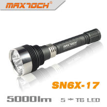 Maxtoch SN6X-17 5 * Cree T6 5000LM Aluminium LED-Taschenlampe